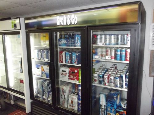 True gdm 72  3 door commercial refrigerator for sale