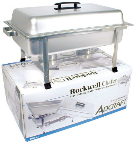 Stainless Steel 8qt Chafing Dish Adcraft ROCK-7 NEW