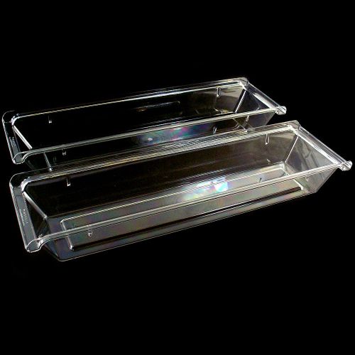 Lot of 2 alchemy clear plastic buffet covers 70940 for sale