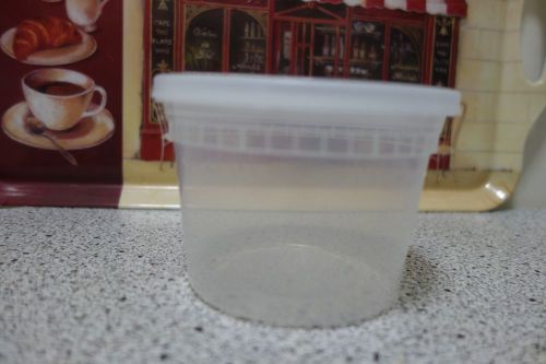 Pack of 20 Plastic Deli Food Container HEAVY DUTY 16 oz with Lids Pint Size