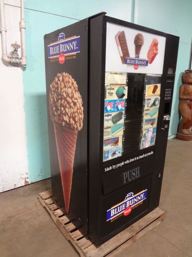 &#034; fastcorp &#034; commercial lighted refrigerated ice cream freezer vending machine for sale