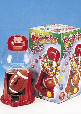 Sports fan gumball machine, football for sale