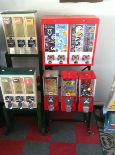 vending machine Lot, Flat Stickers, Capsules, Candy, Stands, Oak, Vendstar