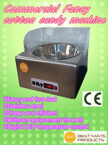 New 1100w fancy commercial cotton candy floss maker machine party store booth for sale