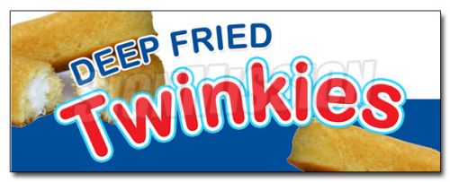 48&#034; DEEP FRIED TWINKIES DECAL sticker  homemade fryed stick candy bar twinkie