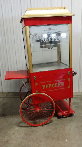 Star galaxy popper popcorn machine cart g14 rolling cart 14oz for sale