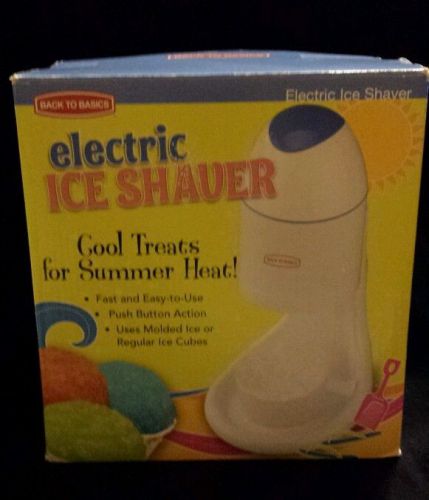 Back to Basics-Electric Ice Shaver! Make a cool treat for your Holiday party&#039;s!