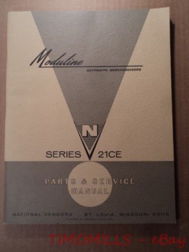 1966 National Vendors Moduline Series 21CE Candy Vending Machine Manual Vintage