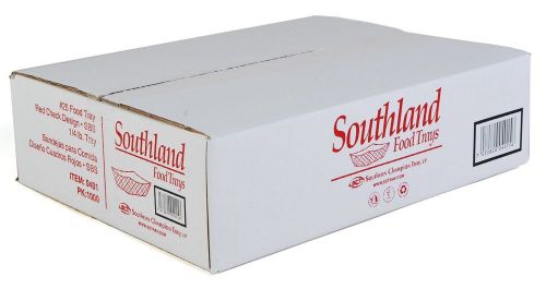Southern Champion Tray 0401 #25 Southland Red Check Food Tray1/4-lb Case 1000
