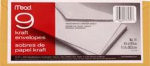 Mead Kraft Envelopes 4-1/2&#039;&#039; x 10-3/4&#039;&#039; 9 Count
