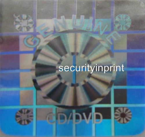 CD / DVD Hologram Holographic Stickers Silver labels 22x22mm in sheets