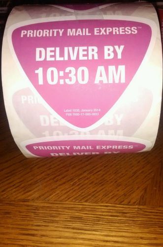 Priority mail express deliver by 10:30 am sticker