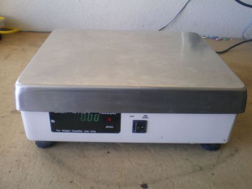 Toledo 8213 8213WC 100 Pound Commercial Weight Classifier Scale Metal Top Nice