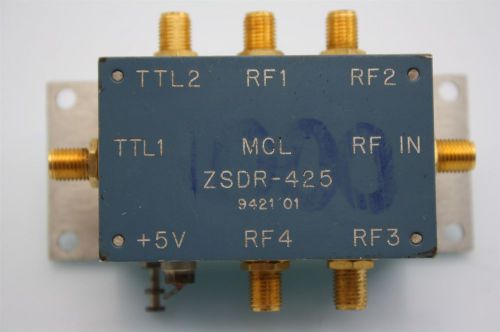 Mini-Circuits RF Switch  SP4T  1:4  Pin Diode, Reflective TTL Driver,  ZSDR-425