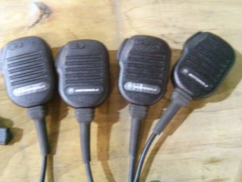 Motorola Radio Speaker Microphone Lot of 4 NMN6191C NMN6193C XTS5000  MTX MTS