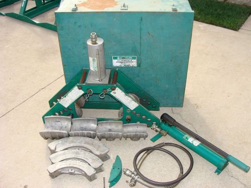 Greenlee 777 1-1/4&#034; to 4&#034; hydraulic pipe bender *xcond* nr for sale
