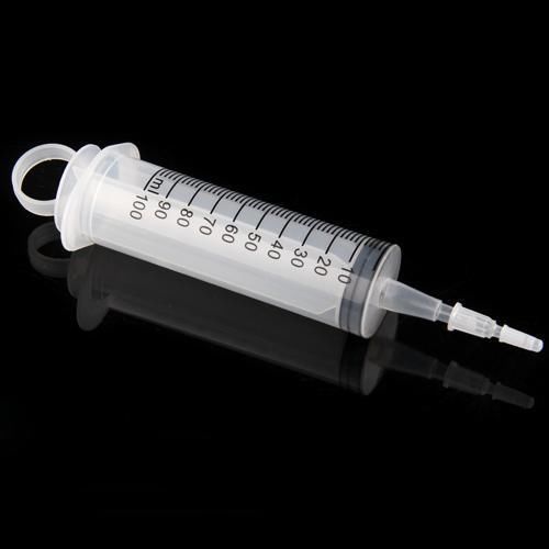 100ML Plastic Reusable Syringe for Measuring Hydroponics
