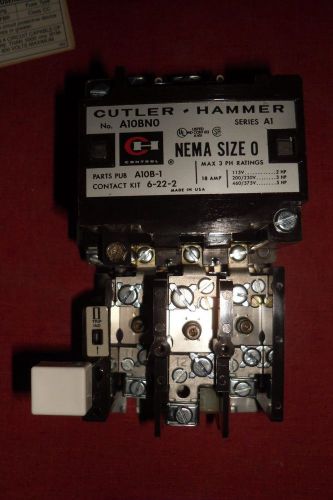 Cutler Hammer A10BN0 Series A1 Magnetic Starter Size 0 Eaton NIB