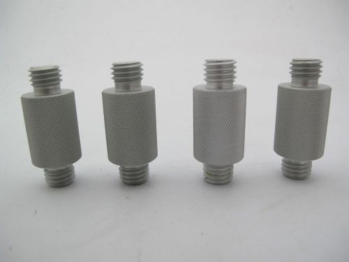 Lot 4 Seco Double Male 5/8&#034; Thread 60mm Adapters For Poles Surveying Equipment