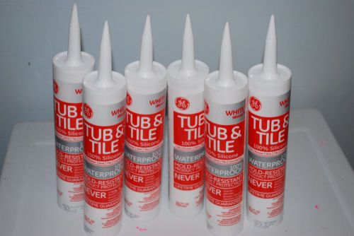 6- GE Tub &amp; Tile White Silicone