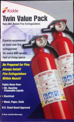 Kidde Fire Extinguisher UL Rated Twin Pack (#21)