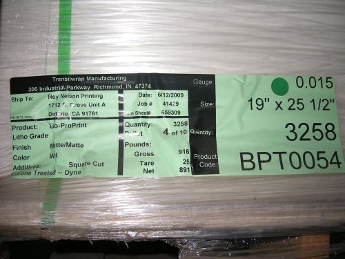 Printing Plastic Sheets Pallets Transilwrap Biodegradable Proprint
