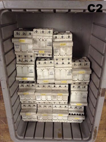 Lot of 15 siemens modular fuse base 3nw7-030 25a 500v for sale