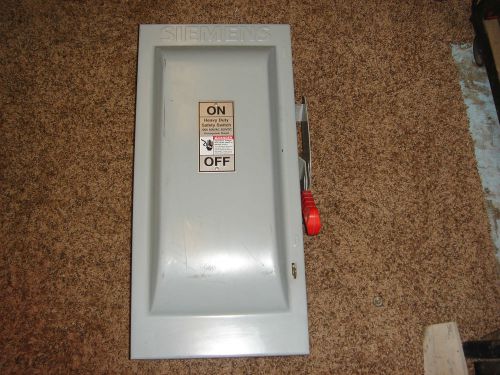 SIEMENS HF363N 100A 100 A AMP 600V Indoor Fusible Saftey Disconect Switch