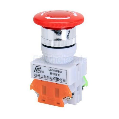 Ui 600v ith 10a cnc emergency stop switch mushroom push button highly secure for sale
