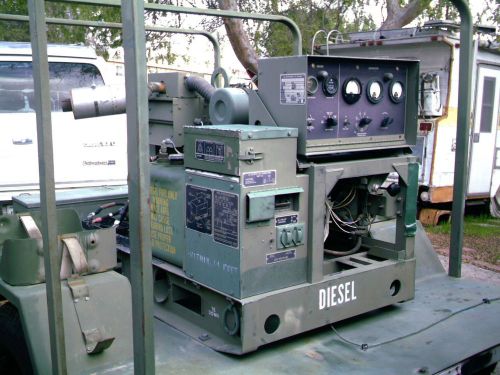 Diesel generator  5kw (7kw?)military 1-3phase onan mep002a on  3/ 4t gentrailer for sale