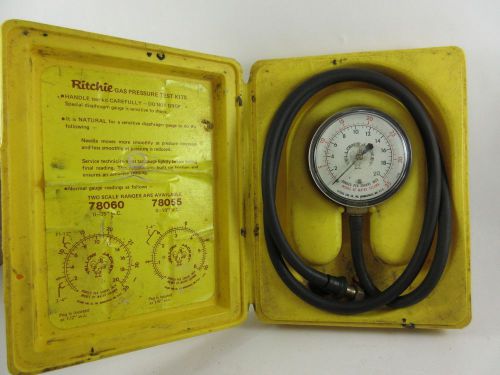 USED RITCHIE YELLOW JACKET 78060 GASS PRESSURE TEST KIT