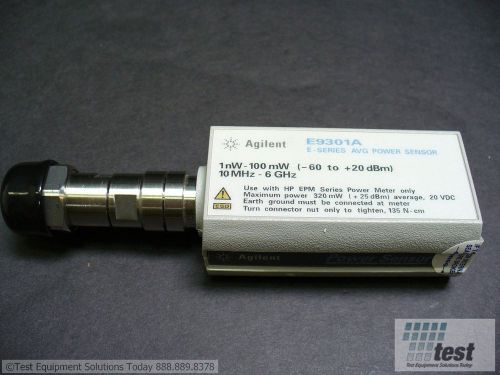 Agilent hp e9301a e-series average power sensor  id #23752 test for sale