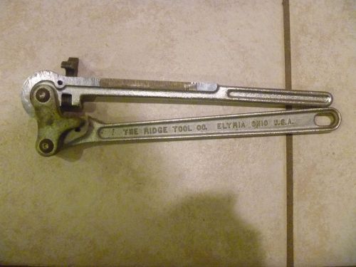 Rigid lever style 396 tube bender 3/8&#034; od 15/16 r ridge tool co elyria oh usa for sale