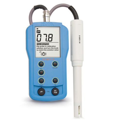 Hanna Instruments HI9811-5 pH/EC/TDS Meter (6k uS, 3k mg/L) w/C Range