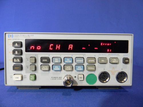Agilent 438A Dual Channel RF Power Meter with sensor cables