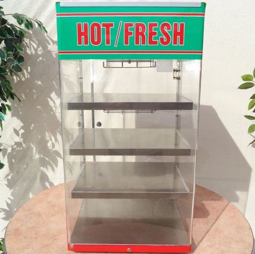 16&#034; Pizza Warmer Display Wisco 680-4 Heated 4 Shelves Shelf Merchandiser Cabinet