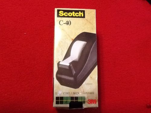 New in box. scotch tape dispenser. c-40 black. tape up to 3/4&#034; wide x 36 yd. for sale