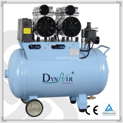 3pc dynair dental oil free silent air compressor da5002 ce fda approved dl006 for sale