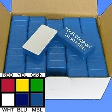 Magnetic holders refrigerator &amp; whiteboard magnets blue plastic coated lot 20 for sale