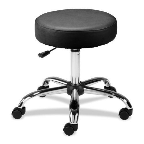 Lorell Pneumatic Height Stools  24 by 24 by 23-Inch  Black