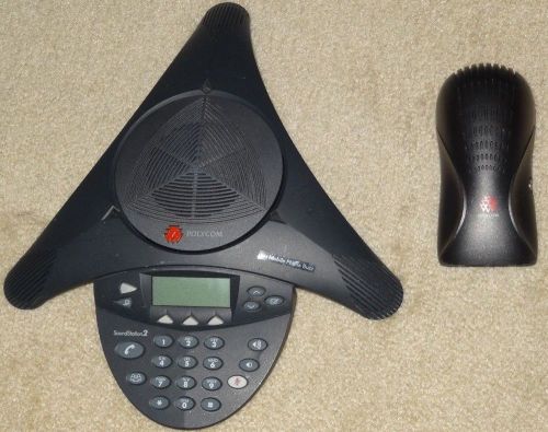 Polycom SoundStation 2 Expandable Conference Phone with Wall Unit 2201-16200-601