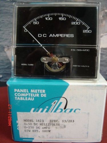 Meter panel f.s. 50 mvdc 250amp;5a sub div for sale