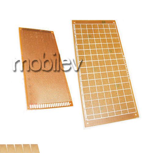 5 Breadboard Prototype PCB Print Circuit Board 10 x 22cm Brown DIY