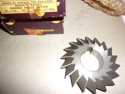 1 NEW BROWN &amp; SHARPE 705-290-6101 DOUBLE ANGLE CUTTER No. J - 101