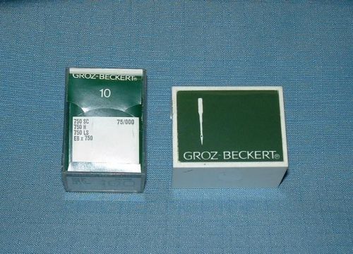 100 Industr. Sewing Machine Needles - GROZ-Beckert, 750SC, 750H - Sz 75/000