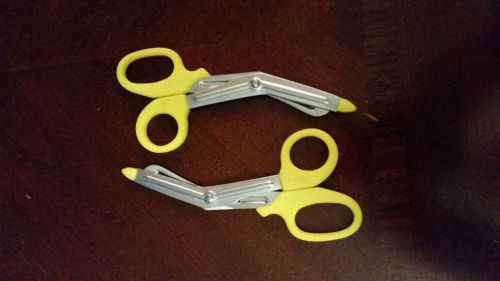 2 new 7.5 inch emt ems paramedic fire trauma shears scissors orange for sale