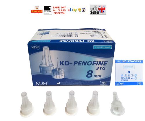 INSULIN PEN NEEDLES KDM KD-PENOFINE STERILE 31G - 0.25x6 &amp; 0.25x8 mm FAST CHEAP