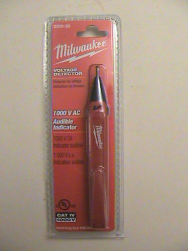 NEW MILWAUKEE 2200-20 1000 VOLTS V AC VOLTAGE DETECTOR WITH FREE SHIP IN THE USA