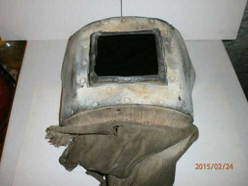 Vintage welding mask shield hood helmet fireproof cardboard great decoration for sale