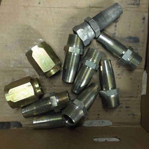 1&#034; reusable hose fitting -10 piece lot- field attachable for sale
